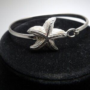 Sterling Silver Starfish Bangle Bracelet